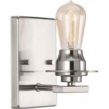 PROGRESS LIGHTING P300008-009 - Debut Collection One-Light Brushed Nickel Farmhouse Bath Vanity Light