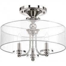 PROGRESS LIGHTING P350029-104 - Marche' Collection Three-Light Semi-Flush Convertible