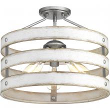 PROGRESS LIGHTING P350049-141 - Gulliver Collection Three-Light 17" Semi-Flush Convertible