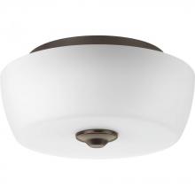 PROGRESS LIGHTING P350061-020 - Leap Collection Two-Light 14" Flush Mount