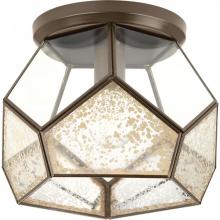 PROGRESS LIGHTING P3868-20 - Cinq Collection Antique Bronze One-Light 12" Flush Mount