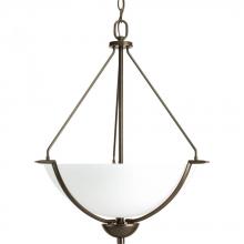 PROGRESS LIGHTING P3912-20W - Bravo Collection Three-Light Inverted Pendant