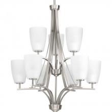 PROGRESS LIGHTING P400044-009 - Leap Collection Nine-Light Chandelier