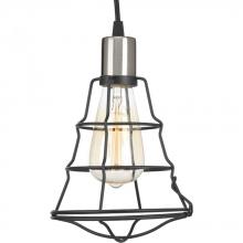 PROGRESS LIGHTING P500021-143 - Gauge Collection One-Light Graphite Farmhouse Pendant Light