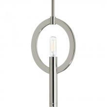 PROGRESS LIGHTING P5061-104 - Draper Collection One-Light Polished Nickel Luxe Mini-Pendant Light