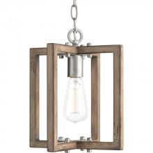 PROGRESS LIGHTING P5317-141 - Turnbury Collection One-Light Galvanized Finish Coastal Mini-Pendant Light