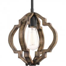 PROGRESS LIGHTING P5318-71 - Spicewood Collection One-Light Gilded Iron Farmhouse Mini-Pendant Light