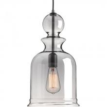 PROGRESS LIGHTING P5333-143 - Staunton Collection One-Light Graphite Smoke Glass Global Pendant Light
