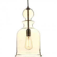 PROGRESS LIGHTING P5333-20 - Staunton Collection One-Light Antique Bronze Champagne Glass Global Pendant Light