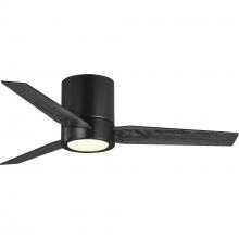 PROGRESS LIGHTING P250058-031-30 - Braden Collection 44" 3-Blade Matte Black LED Mid-Century Modern Indoor Hugger Ceiling Fan