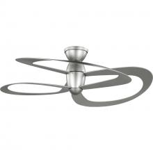 PROGRESS LIGHTING P250063-152 - Willacy Collection 3-Blade Painted Nickel 48-Inch DC Motor Contemporary Ceiling Fan