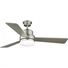 PROGRESS LIGHTING P2553-152WB - Trevina II Collection 52" Three-Blade Nickel Ceiling Fan