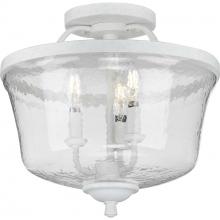 PROGRESS LIGHTING P350148-151 - Bowman Collection Cottage White Three-Light Semi-Flush Convertible