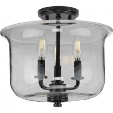 PROGRESS LIGHTING P350153-031 - Winslett Collection Black Three-Light Semi-Flush Convertible