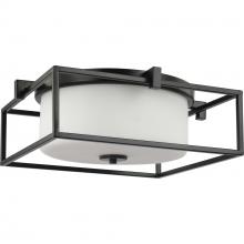 PROGRESS LIGHTING P350171-031 - Chadwick Collection Two-Light Black 15-3/8" Flush Mount