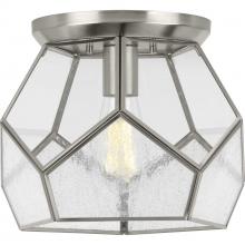 PROGRESS LIGHTING P3868-09 - Cinq Collection Brushed Nickel One-Light 12" Flush Mount