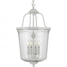 PROGRESS LIGHTING P500207-151 - Bowman Collection Four-Light Cottage White Foyer Pendant