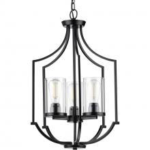 PROGRESS LIGHTING P500209-031 - Lassiter Collection Three-Light Matte Black Foyer