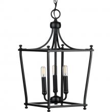 PROGRESS LIGHTING P500213-031 - Parkhurst Collection Black Three-Light Foyer