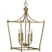 PROGRESS LIGHTING P500214-109 - Parkhurst Collection Brushed Bronze Four-Light Foyer