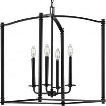 PROGRESS LIGHTING P500240-031 - Winslett Collection Black Four-Light Foyer