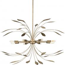 PROGRESS LIGHTING P500416-168 - Mariposa Collection Eight-Light Antique Gold Hanging Pendant Light