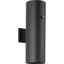 PROGRESS LIGHTING P550104-031-30 - 6" Black LED Outdoor Aluminum Up/Down Wall Mount Cylinder with Photocell