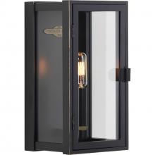 PROGRESS LIGHTING P560267-108 - Stature Collection One-Light Oil Rubbed Bronze and Clear Glass Transitional Style Small Outdoor Wall