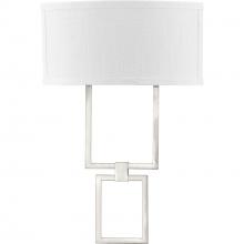 PROGRESS LIGHTING P710054-009-30 - LED Shaded Sconce Collection Brushed Nickel One-Light Square Wall Sconce