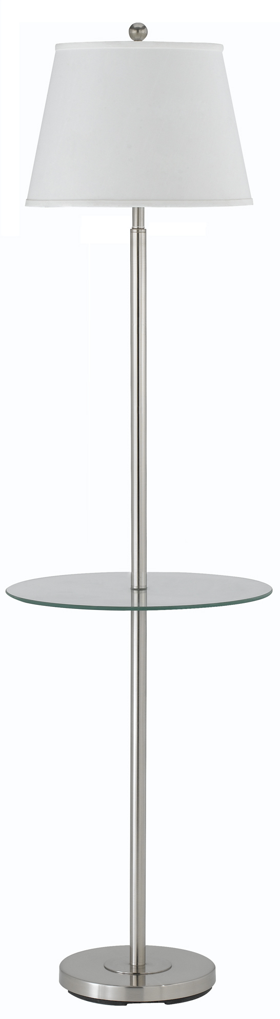 60" Height Metal Floor Lamp in Brushed Steel