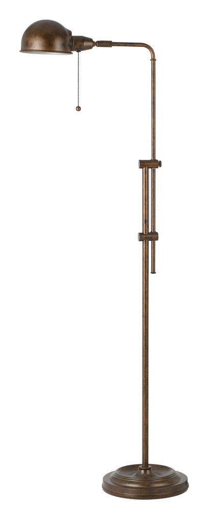 58" Height Metal Floor Lamp in Rust