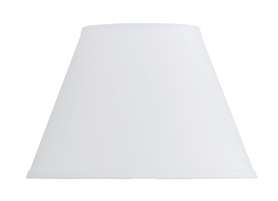 8.5" Tall White Round Hardback Fabric Shade