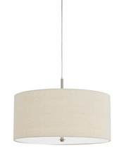 CAL Lighting FX-3628-1P - 8.5" Inch Tall Metal Pendant in Linen Finish