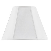 CAL Lighting SH-8106/18-WH - 13" Tall White Fabric Shade