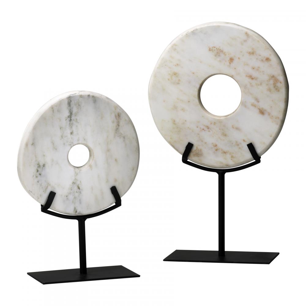 Disk On Stand White - Large