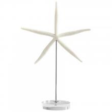 Cyan Designs 09125 - Royal Sea Star Sculpture White And Polished Nickel - Medium