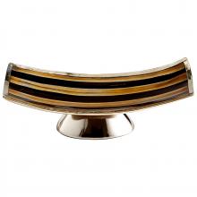 Cyan Designs 09838 - Vector Tray Horn And Silver - Small