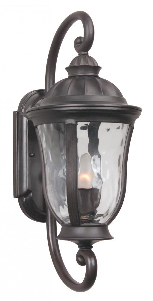 Frances 1 Light Small Outdoor Wall Lantern in Oiled Bronze Outdoor