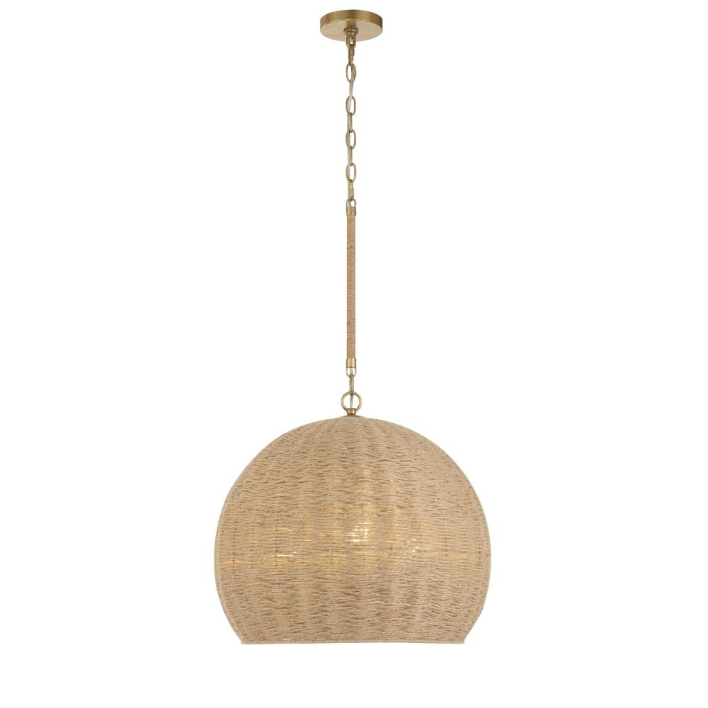 Jace 3 Light Soft Gold Chandelier