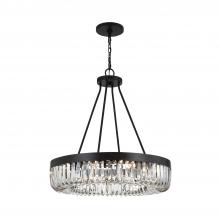 Crystorama ALI-B2010-CZ - Alister 10 Light Charcoal Bronze Chandelier