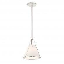 Crystorama FUL-900-PN - Fulton 1 Light Polished Nickel Pendant