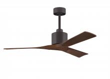 Matthews Fan Company NK-TB-WA-52 - Nan 6-speed ceiling fan in Textured Bronze finish with 52” solid walnut tone wood blades