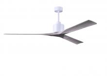 Matthews Fan Company NKXL-MWH-BW-72 - Nan XL 6-speed ceiling fan in Matte White finish with 72” solid barn wood tone wood blades