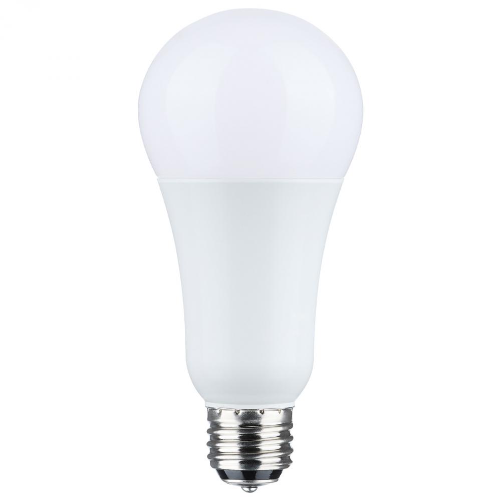 5/14/20 Wattage Selectable A21 LED; 3-Way Lamp; White Finish; 2700K CCT; Medium Double Contact Base;