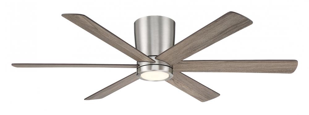 Coldwater 52 Inch Indoor/Outdoor Smart Flush Mount Ceiling Fan