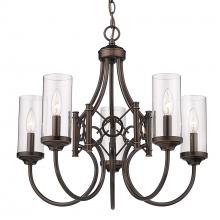 Golden 3718-5 CDB-CLR - 5 Light Chandelier