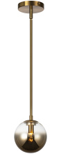 Matteo Lighting C70701AGAG - Averley Aged Gold Brass Pendant