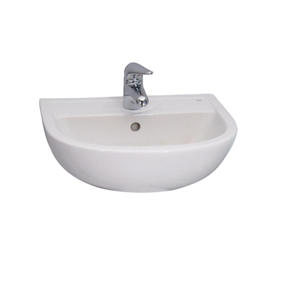 Compact 545 Wall Hung Basin  1 hole - White