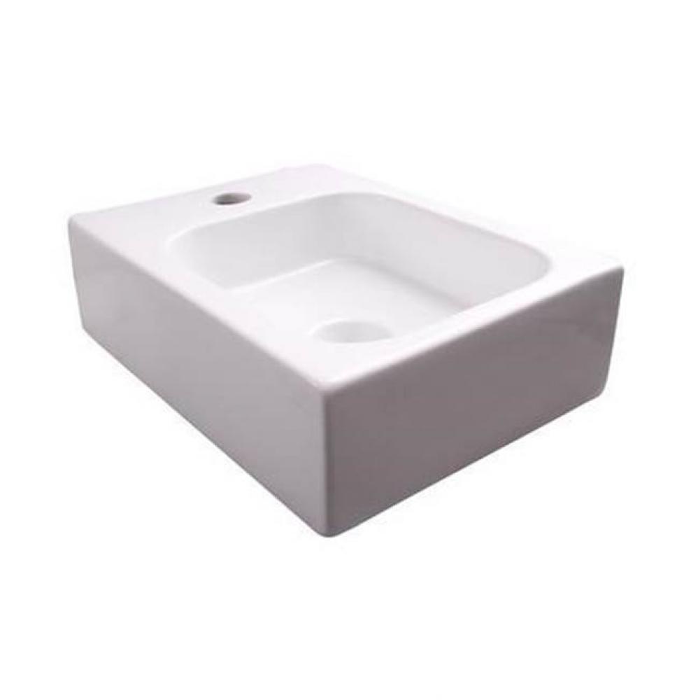 Gaston Wall Hung 11'' X 15'', 1 Faucet Holes, White