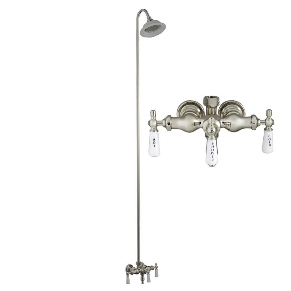 Diverter Faucet, Sunflower  Showerhead,  Polished Nickel
